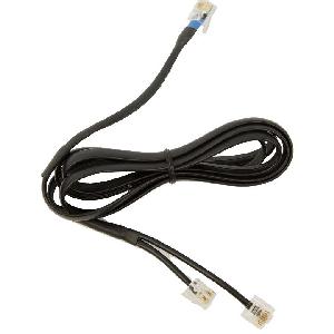 Jabra DHSG cable - Black - Male - Male - Flat - China - 80 mm
